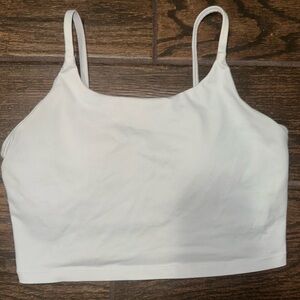 White Cropped Tank Top